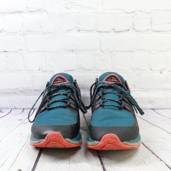 LL BEAN North Peak Blue Sneakers Waterproof Hiking Trail Shoes Size 9.5 M - Picture 3 of 16